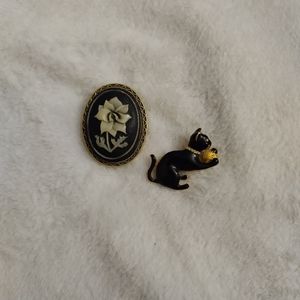 Black and Gold Brooch Set *FREE WITH BUNDLE*